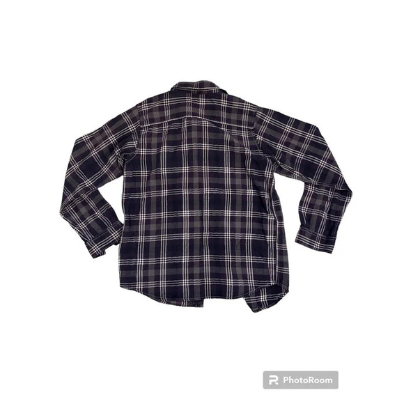Columbia Purple Plaid Button-Up Long Sleeve - Picture 2 of 4